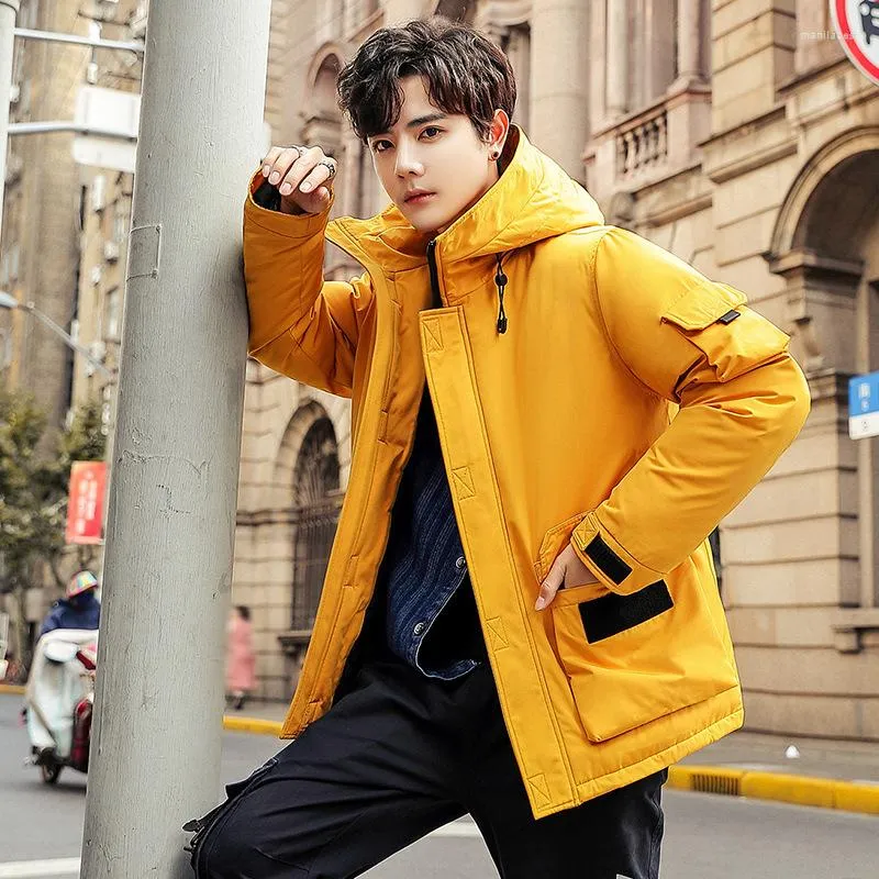 Mens yellow 2024 winter coat