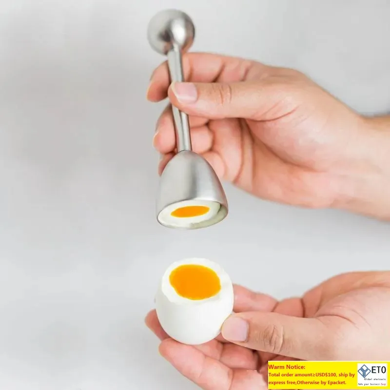 Egg Tools Stainless Steel Boiled Topper Shell Top Cutter Knocker Kitchen Tool Mti Function Egg Cracker Separator Opener Drop