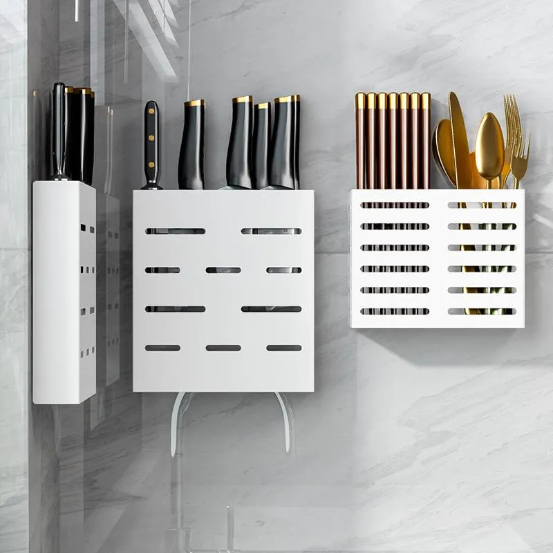 Organisation support de rangement pour baguettes, égouttoir en acier inoxydable, supports muraux pour cuillères, vaisselle de cuisine, panier, étagère, Gadgets, accessoires, outil