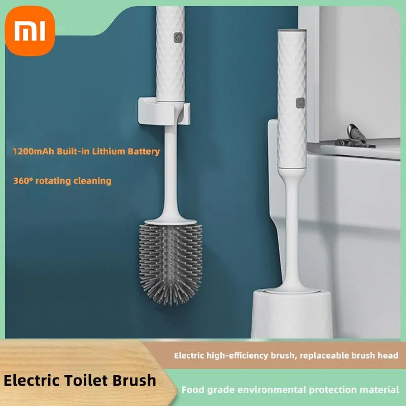 Pinsel Xiaomi Smart Electric Toilet Pinsel Silikon Langer Griff kostenloser Punch Toiletten