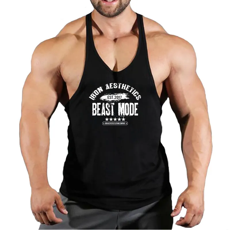 Hommes Débardeurs Gym Gilet Fitness Chemise Musculaire Homme Singlet Hommes Gilets Stringer Sans Manches Sweat Singlets Top pour Vêtements 230504