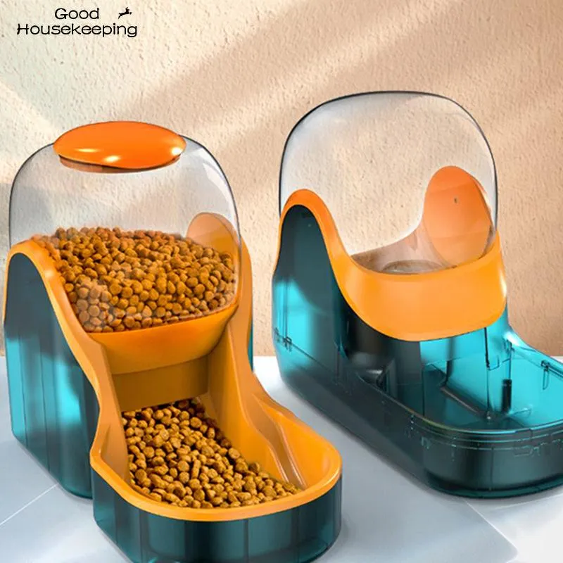 Alimentação 3,8l Gravidade Distribuidor de água para animais de estimação gato alimentador automático Plástico Distribuidor de água de água de água para cães Tigela de alimentação para cães gatos