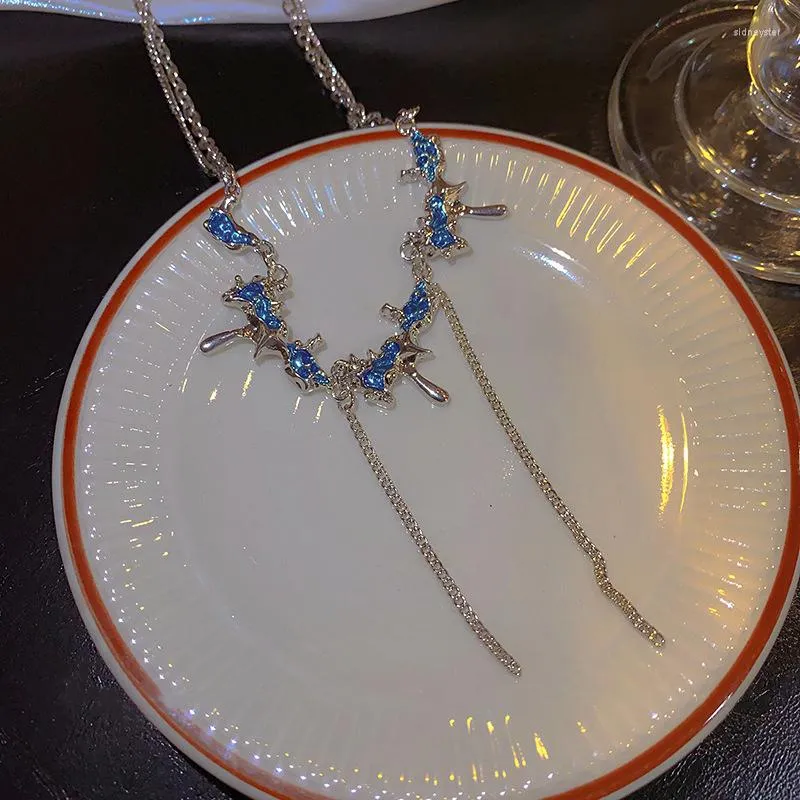 Kettingen zoete coole kwast parel ketting voor vrouwen meisje sleutelbeen choker mode sieraden feest trendy kettingen elegante klassieker