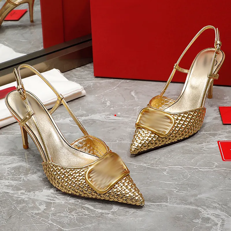 Designer Genuine Leather High Heel Sandals For Women Perfect For