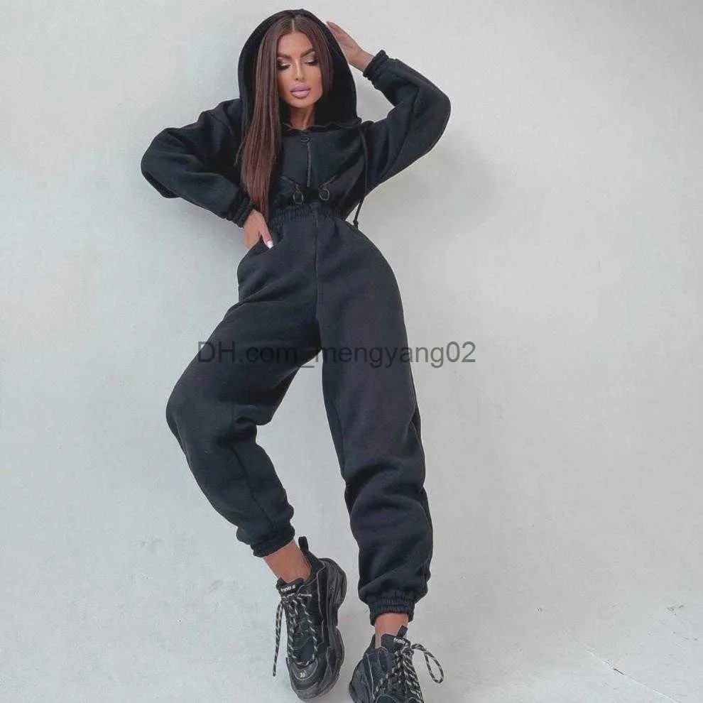  Women Hooded Jumpsuit Track Suit Casual One Piece Full Zipper  Hoodie Sweatshirts Set Winter Rompers Sweatsuit : Clothing, Shoes & Jewelry