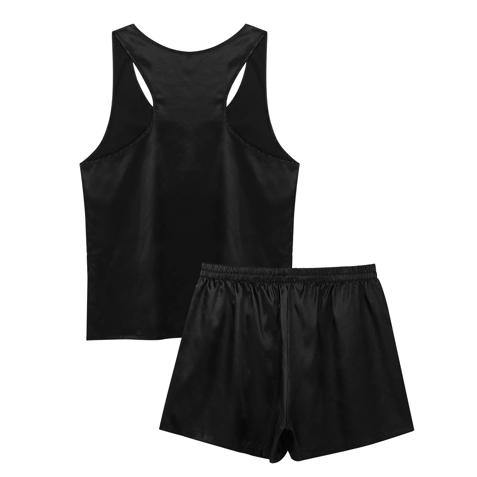 Silk pajama set shorts and tank clearance