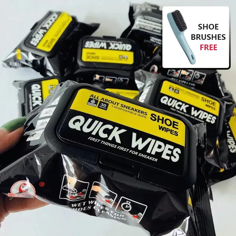 Storage 2/4/6/8 Packs White Shoe Wipes Disposable Portable Shoe Cleaning Wet Wipes Fast Scrubbing Sports Shoes Cleaning Tissue