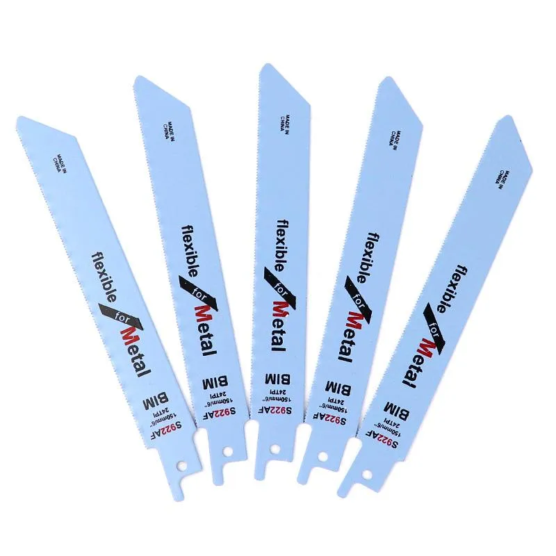 Zaagbladen 6"/150mm Jigsaw Blade S922AF Reciprocating Saw Blade Set Bimetal For Metal Cutting Saw Blades Electrical Tool Accessories