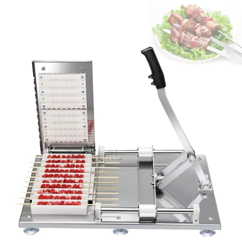 Máquina Manual para pinchos de carne, máquina para hacer kebabs, carne de res, carne de cerdo, barbacoa, máquina de cuerdas, herramienta para barbacoa