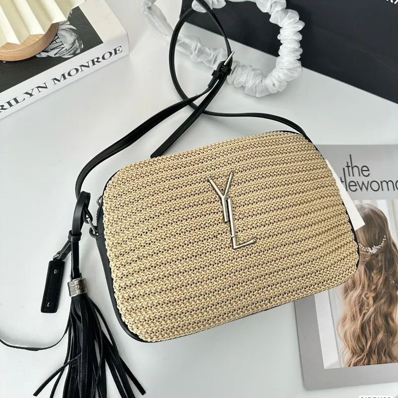 Borsa paglia ysl hot sale