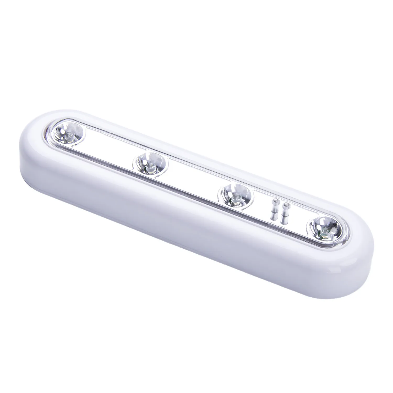 Diodo LED branco Touch Battery Batter Btick na parede sob o armário do armário leve lâmpadas ativas componentes 100pcs