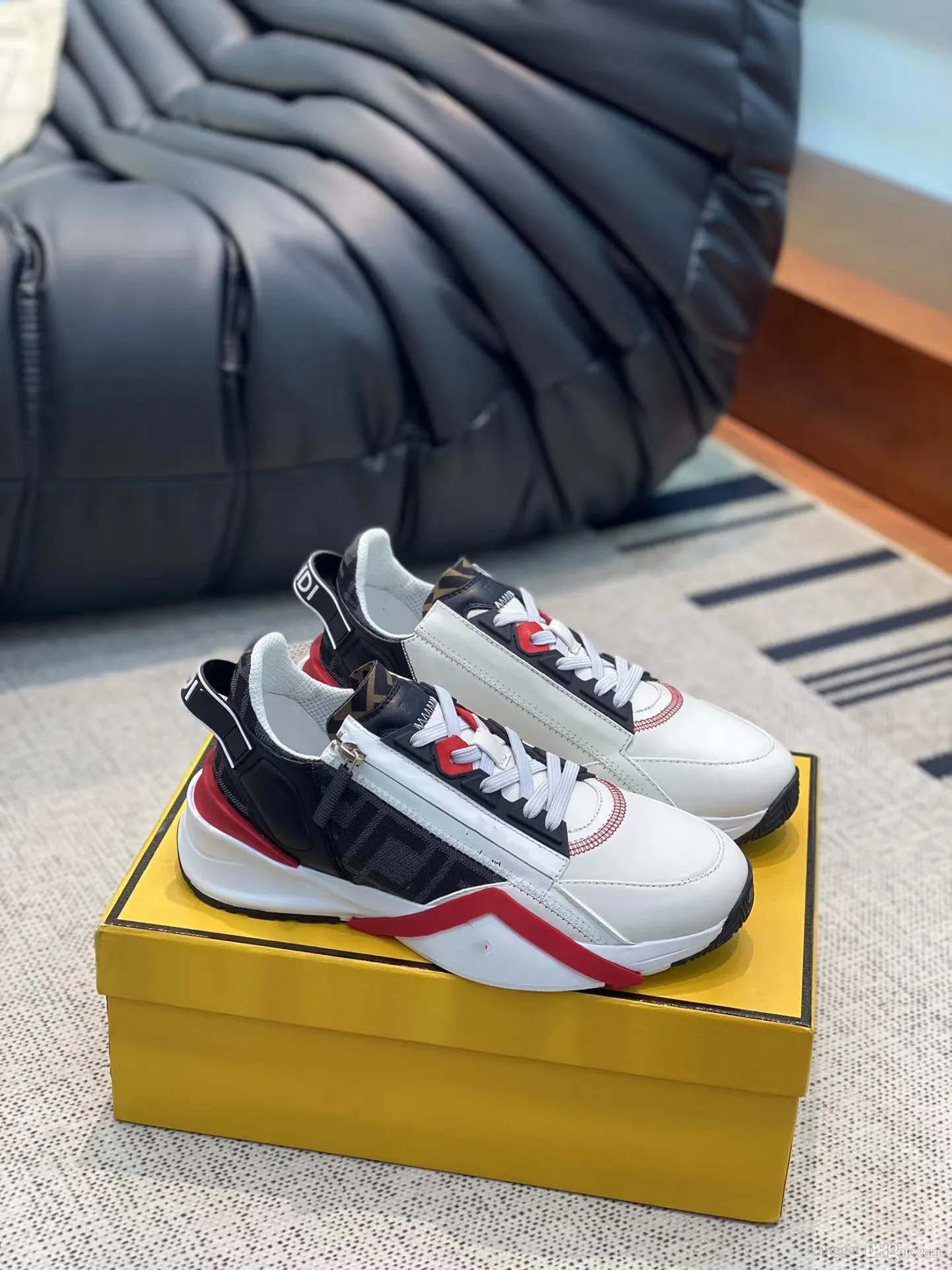 Mens trainers with zip on the side outlet