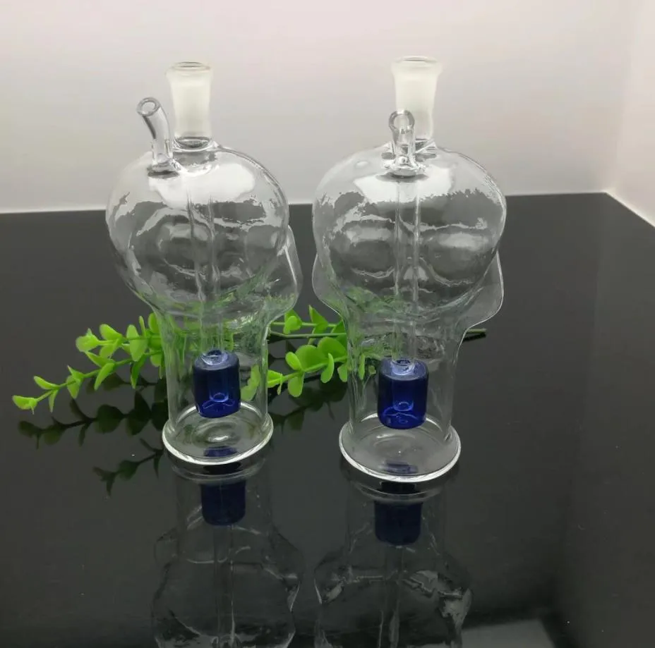 Pfeifen Aeecssories Glas Shishas Bongs Transparente Skelettglas Wasserrauchflasche