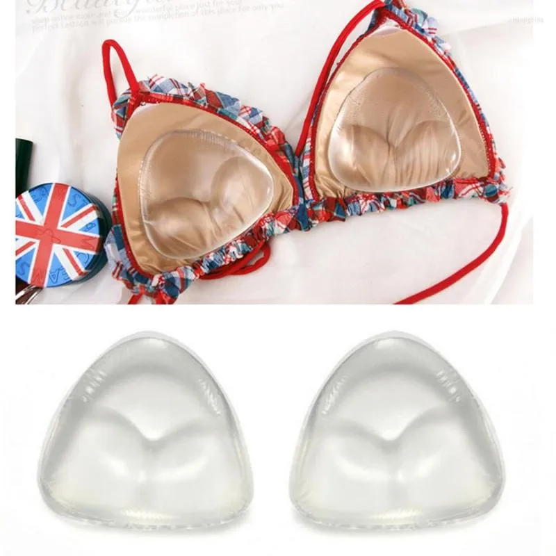 Silicone Triangle Bikini Swimsuit Silicone Bra Inserts Insert Pads