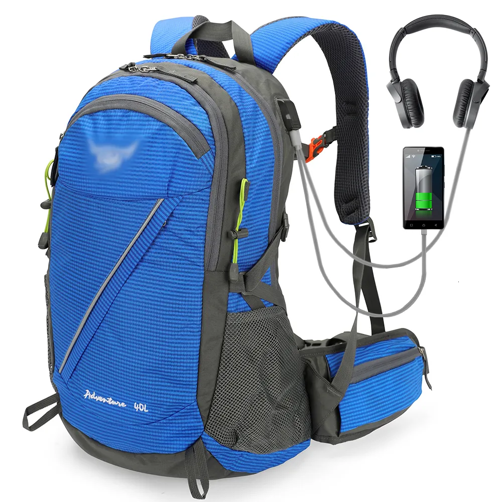 Outdoor Bags Men's Women's Nylon Waterproof Backpack Travel Mountaineering Hiking Mountaineering Outdoor Sports School Bag High Quality Backp 230504