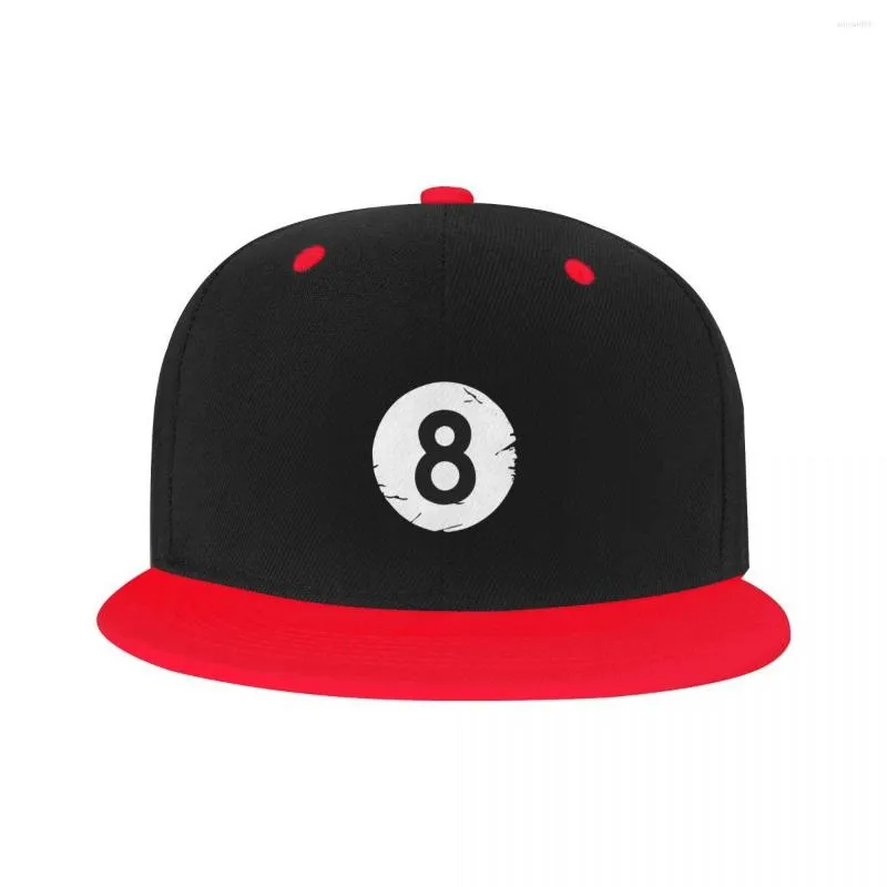 Cappellini da baseball personalizzati Sport Billiard Pool 8 Berretto da baseball Uomo Donna Flat Snapback Hip Hop Hat Outdoor
