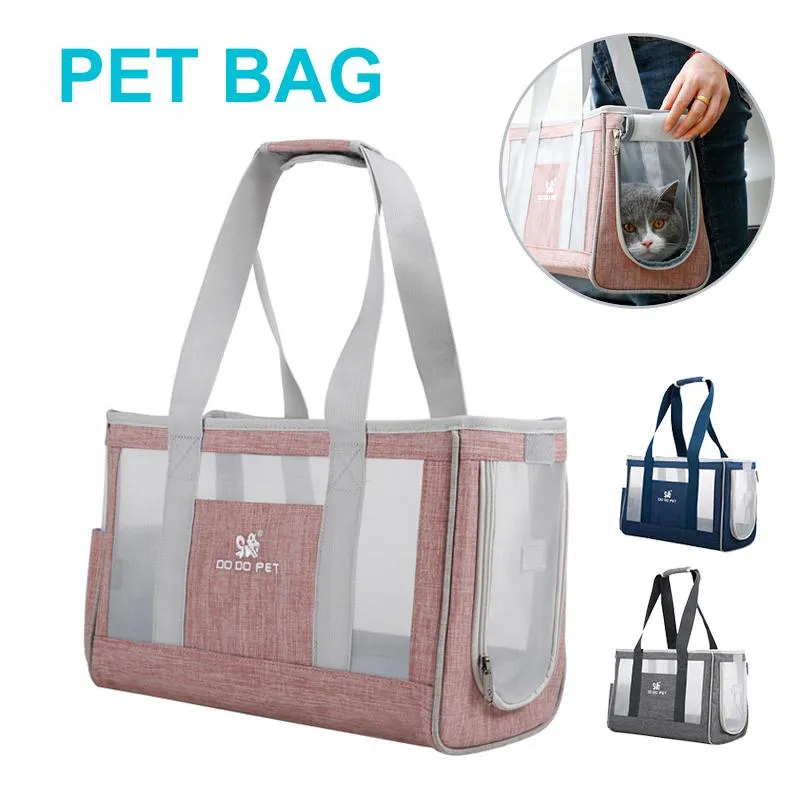 Trasportini Traspiranti Borse a tracolla singole per cani e gatti Leggeri portatili su quattro lati Borsa per cani AIRY Borsa da viaggio durevole per cuccioli Forniture per animali domestici