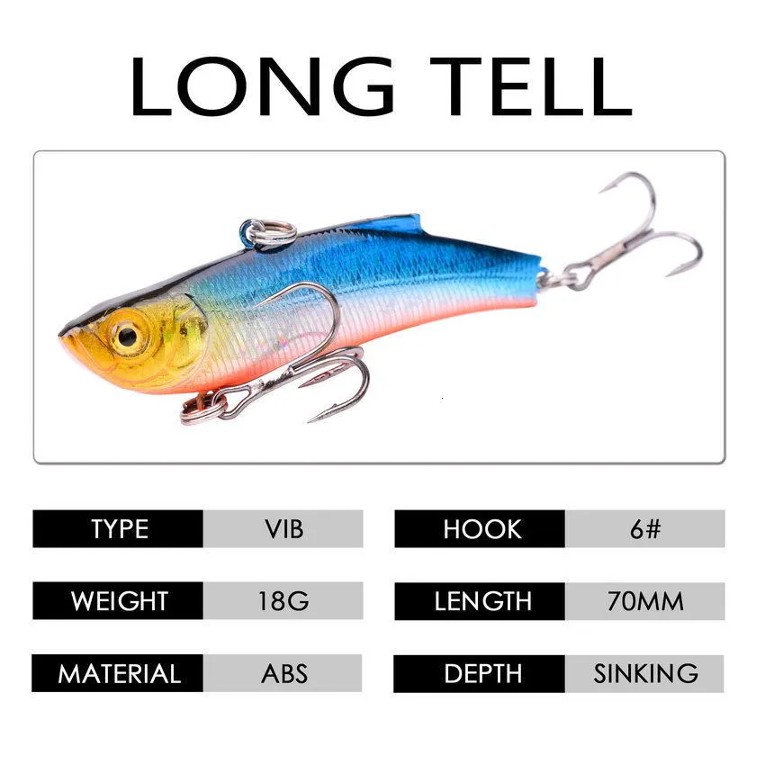 VIB Fishing Lure Hard 70mm 18g Artificial Crankbait For Winter Sea Bass And  Diving Swim Minnow Wobbler Swivel Flathead Catfish Bait From Piao09, $7.47
