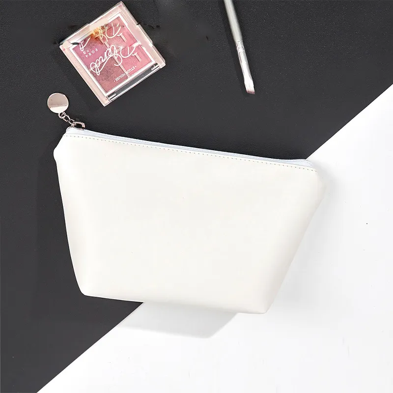 10pcs Cosmetic Cases PU White Large Capacity Waterproof Travel Wash Bags