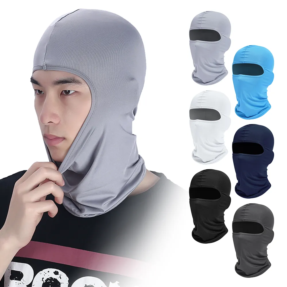 Erkek Bisiklet Kapağı Balaclava Tam Yüz Kayak Maskesi Hood Yürüyüş Kampı Avcılık Taktik Askeri Airsoft Cap Bike Hats Boyun Gaiter