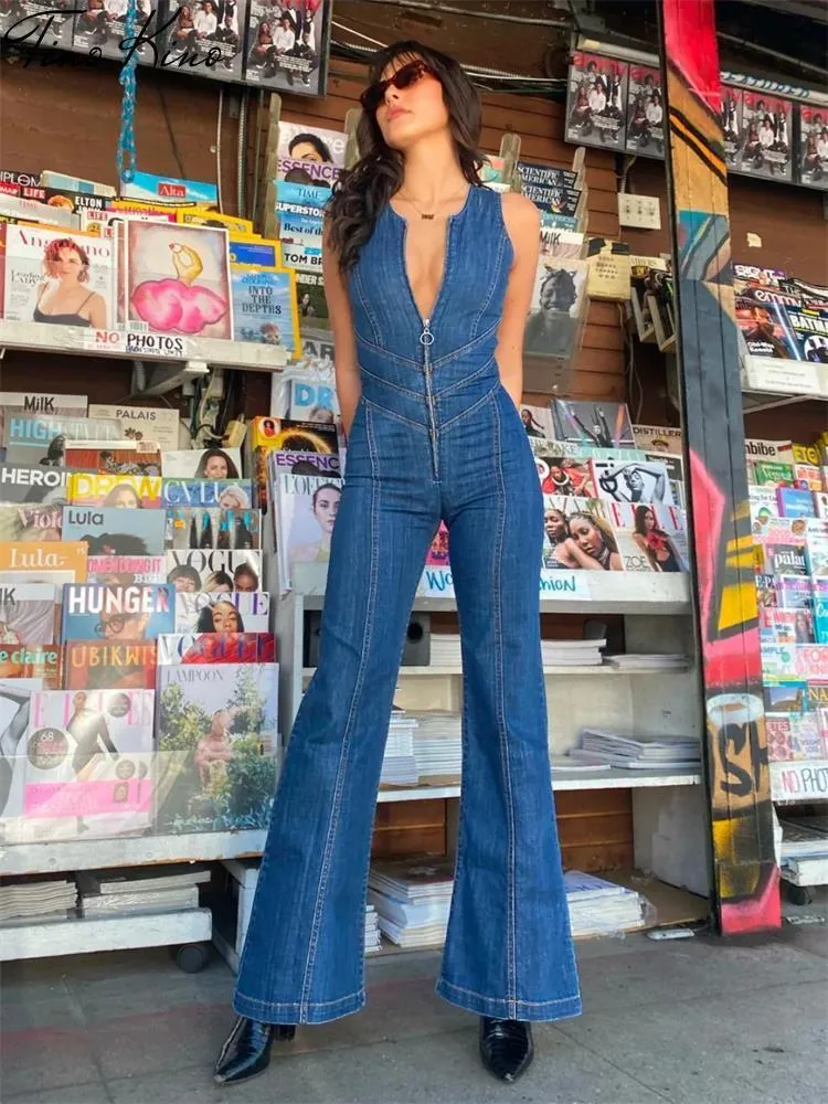 Blue bodycon jumpsuit outlet