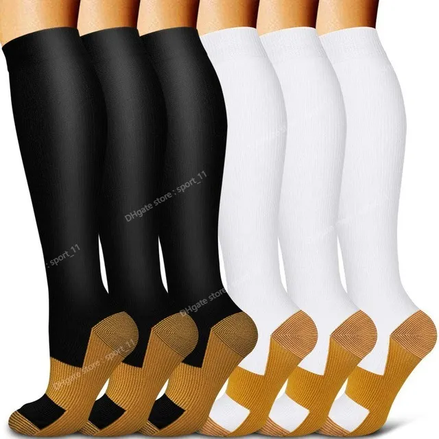 S-XXL chaussettes de Compression élastiques hommes femmes Tube infirmière œdème enceinte vol voyage varices randonnée course Marathon chaussettes vêtements de sport accessoiresSports