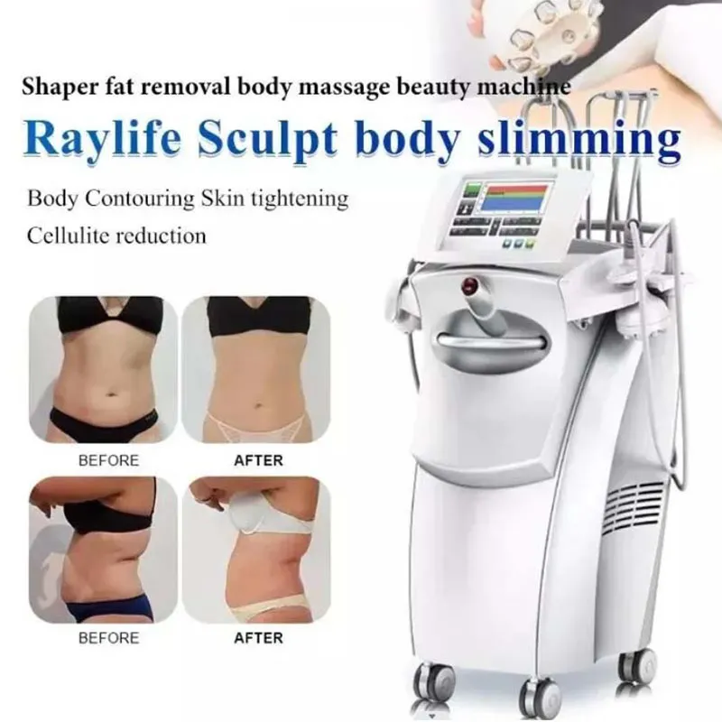 Uso de spa A vácuo RF Roller Slimming Machine Vela forma de corpo Redução
