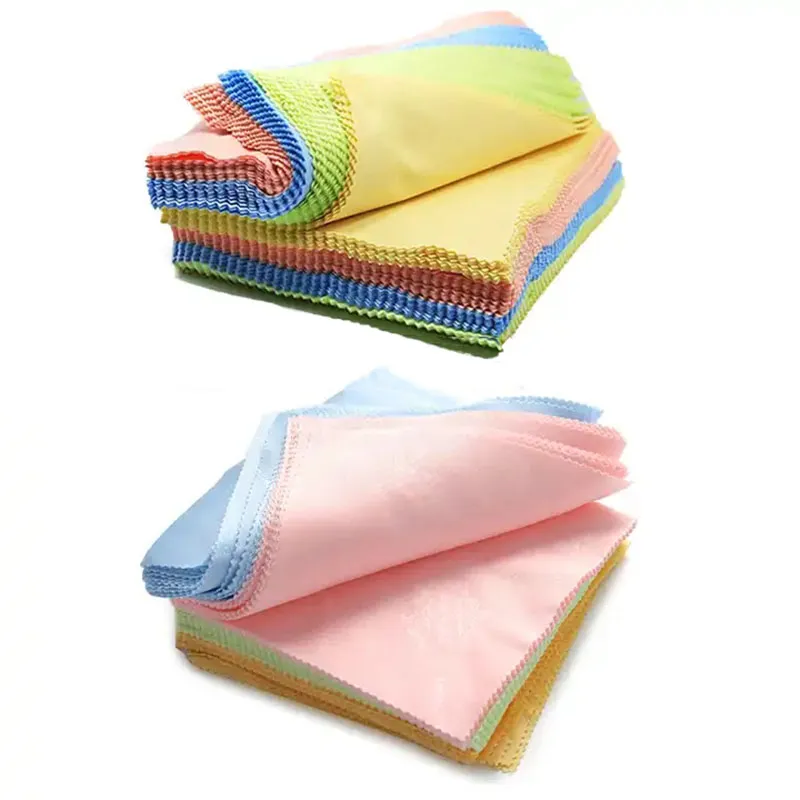 Glasses Lens Cloth For Sunglasses Microfiber Eyeglass Cleaning Cloth random Color Glasses Accessories Jwelry POlish Cloth 13cm*13cm