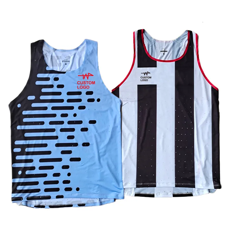 Mens Tank Tops Piano Music Marathon Vest Man Fast Running Top Speed Professional Athlete Track Field Singlet Customizable 230504