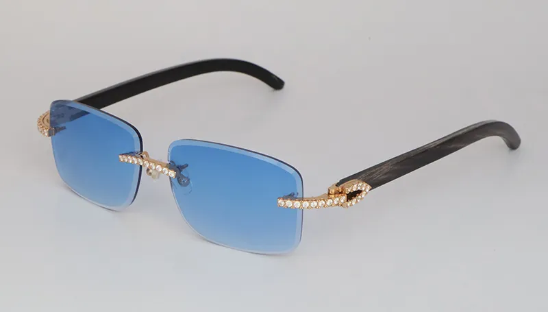 【お取り寄せ】 Handmade Luxury Moissanite Diamond Rim Rimless Sunglasses パーツ