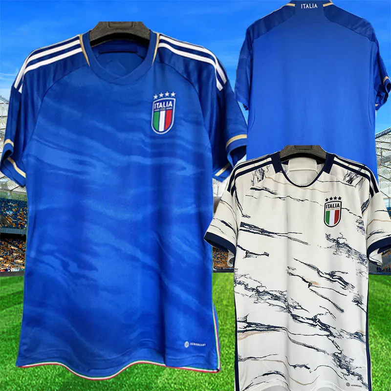 XXXL 4XL 2023 2024 İtalya Futbol Formaları Italia Verratti Chiesa En İyi Kalite Maglie Raspadori Barella Pinamonti Bonucci Maç Önceki Eğitim Futbol Gömlek Üniformaları