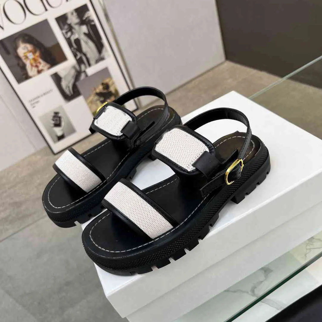 Velcro platform sandals top