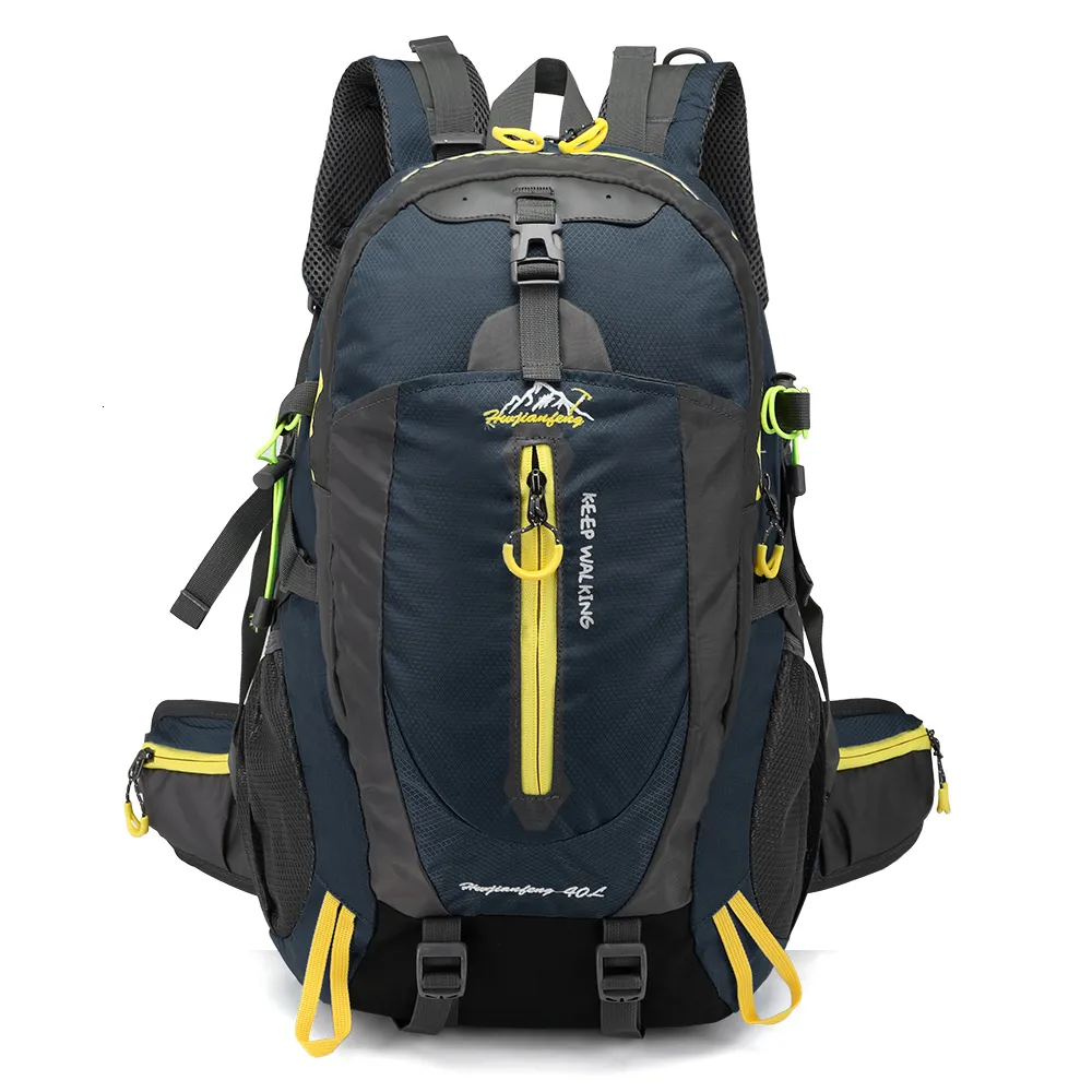 Borse da esterno 40L Zaino tattico da arrampicata impermeabile Zaino da viaggio da viaggio Zaino per laptop Zaino da trekking Zaino da trekking per uomo da donna Borsa sportiva 230504