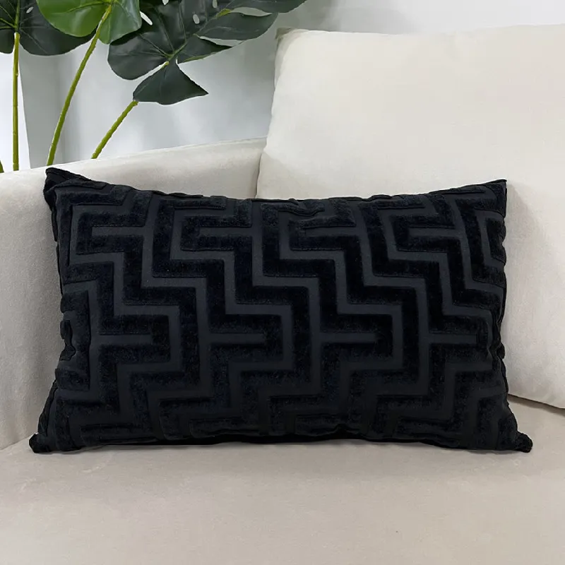 Velvet geo cushion 2025