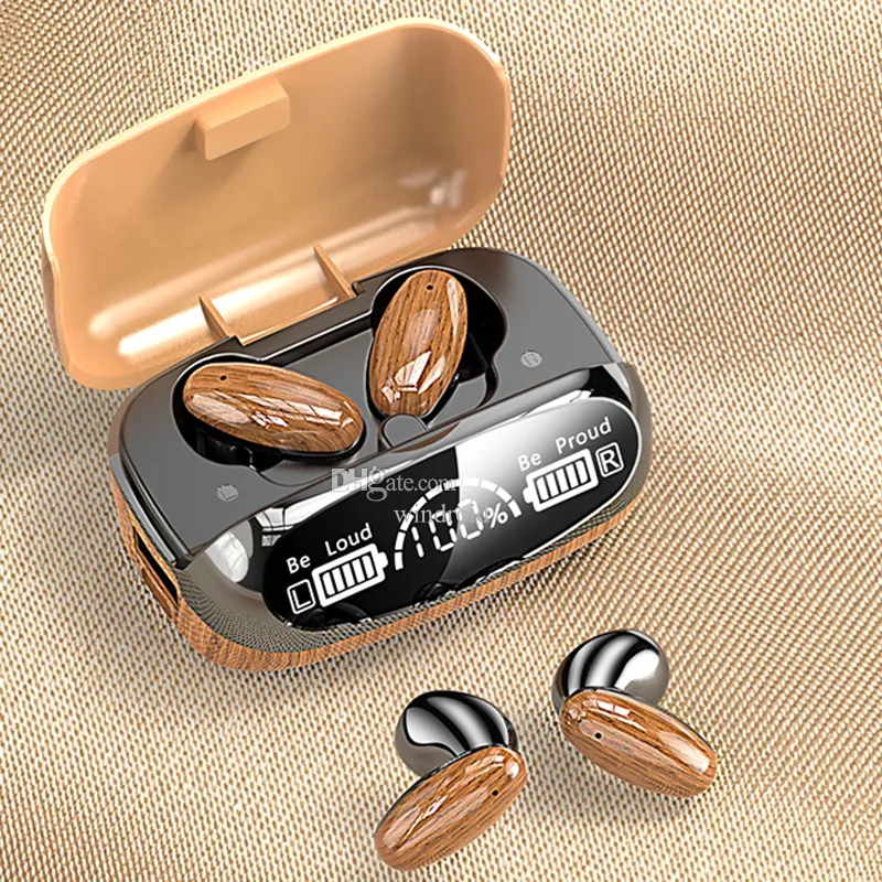 Wooden wireless earbuds hotsell