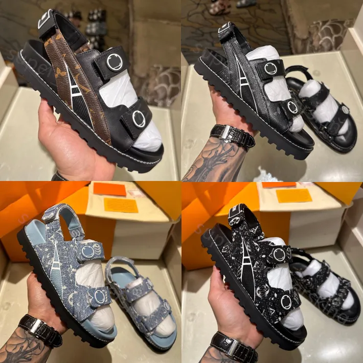 Stylish Leather Slides Designer Mules for Men Women Adjustable Buckles Summer Slippers Sizes 35 45
