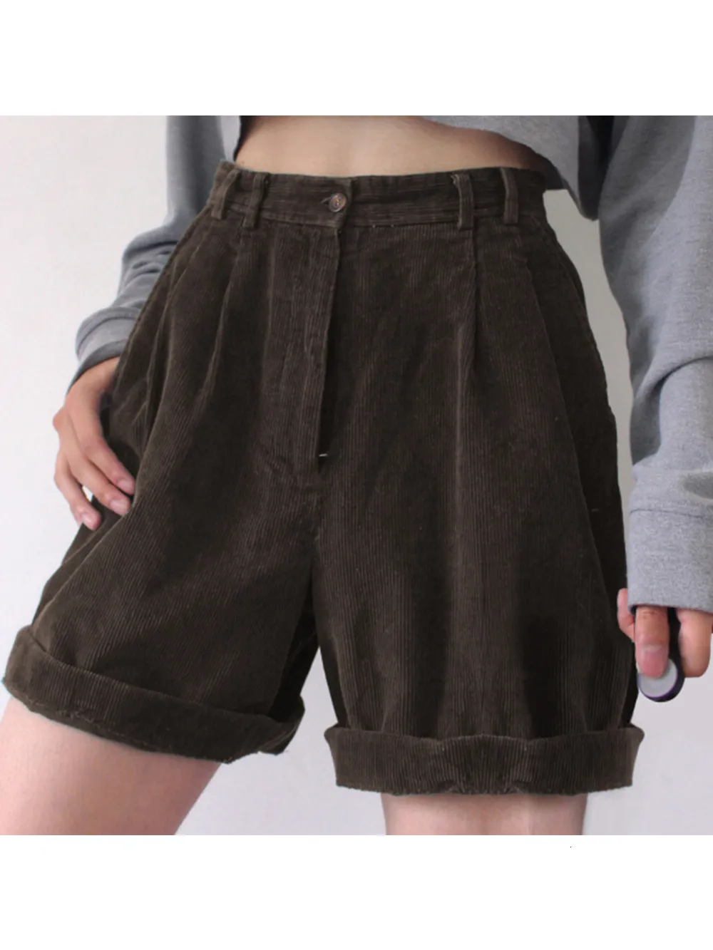 Dames shorts shorts shorts dames hoge taille vintage vriendje stijl vrouwen shorts shorts casual solide dames shorts streetwear ladies shorts klassiek 230504