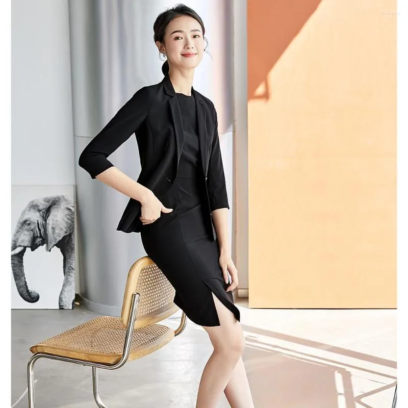 Dress with blazer business professional hotsell