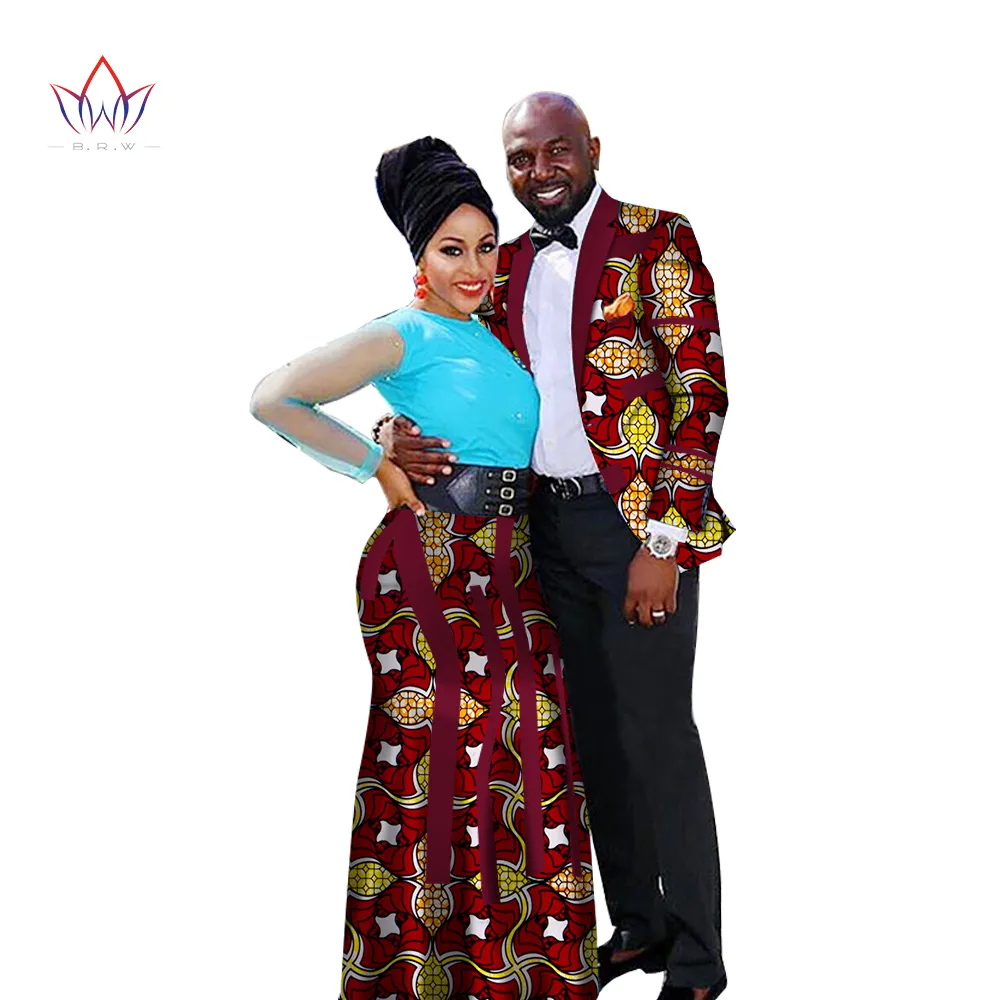 2019 Fashion African Couple Wedding Clothing Dashiki Women
