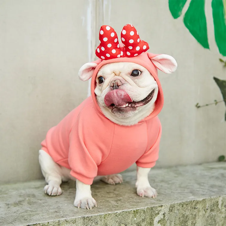 Hondenkleding Hond Hoodie Cute Pets Apparel Winter Dog Kleding Pomeran Maltese Bichon Poodle Schnauzer Pug Franse Bulldog Clothing Dropship 230504