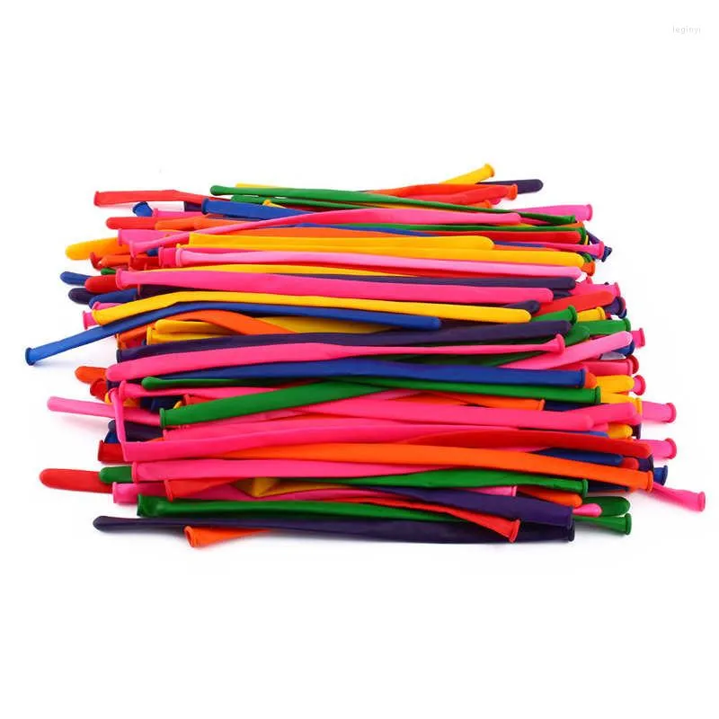 Dekoracja imprezowa 200pcs DIY Long Twist Balony Lateksowe wiązanie Wystroju mieszanego koloru mieszanego koloru