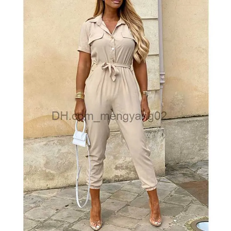 Womens Jumpsuits Rompers Fashion Women Jumpsuit Solid Color Summer