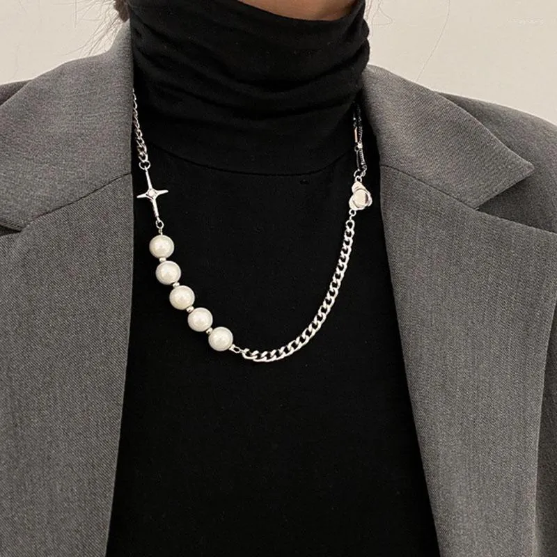 Korean Fashion Stainless Steel Cross Dainty Necklaces With Glow