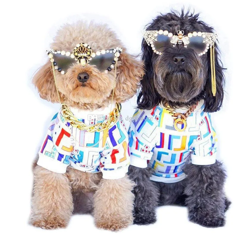 Wholesale Dog T shirt Soft Summer Dog Apparel Luxurious Designer Pets Clothes Sublimation Printing Pet Clothing for Small Dogs French Bulldog Yorkie
