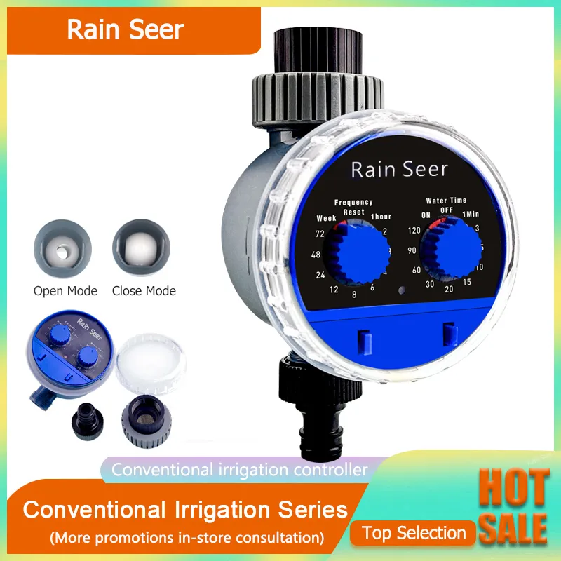 Vattenutrustning Rain Seer Double-Dial Water Timer Analog Irrigation Ball Home Garden Controller 230428