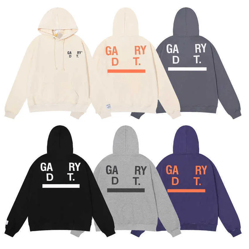 Mens hooded sweatshirt Galleryes letter print couples top men hoodie woman hoodies loose plus size pullover outerwear designer sweatshirts American fashion brand