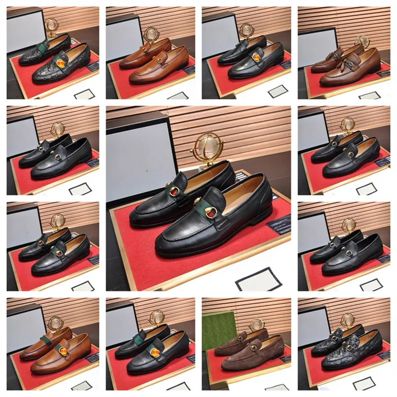 Festsko man elegant coiffeur designer loafers italienska modemän skor bröllop klänning skor män formella lyxmärken ayakkabi