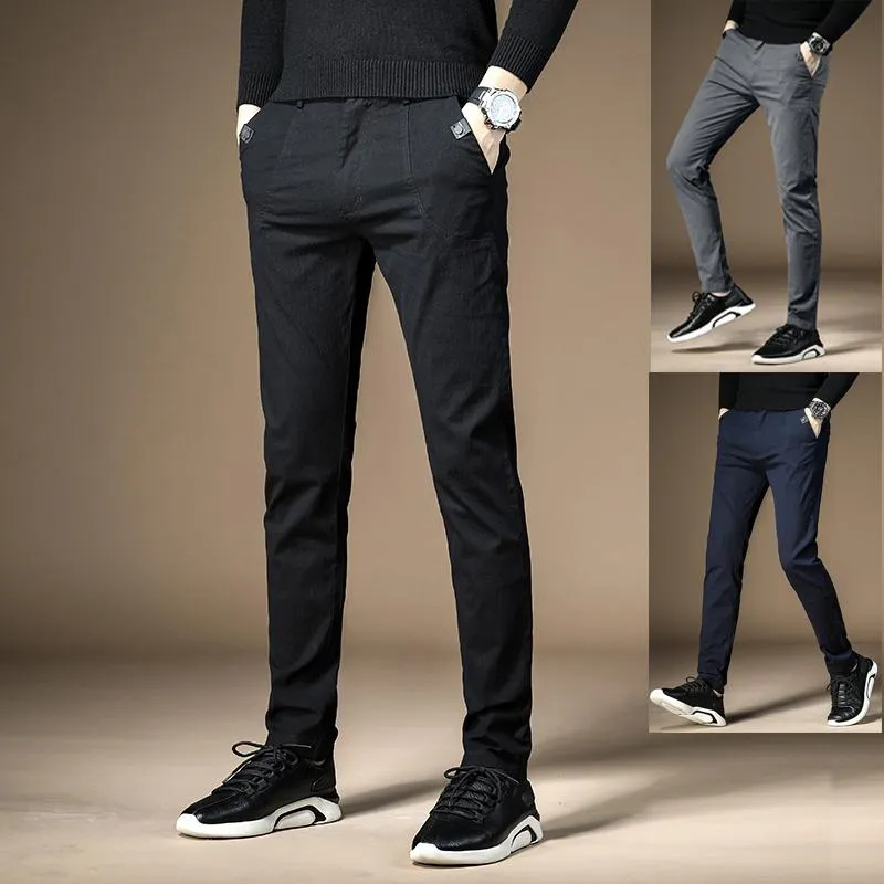 Spodnie męskie spodnie golfowe Szybko suche długie wygodne spodni z kieszeniami na rozciąganie swobodne spodnie oddychające zamek błyskawiczny