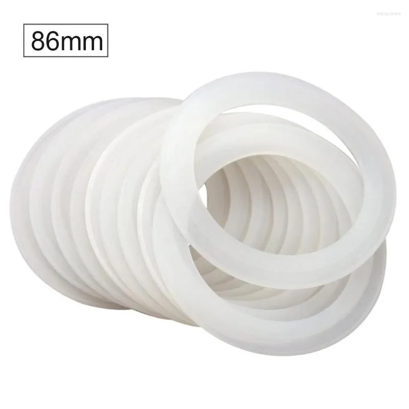 Storage Bottles 10pcs Portable Reusable Cap Kitchen Home Airtight Wide Mouth Round Glass Silicone Seal Rings Mason Jar Lids