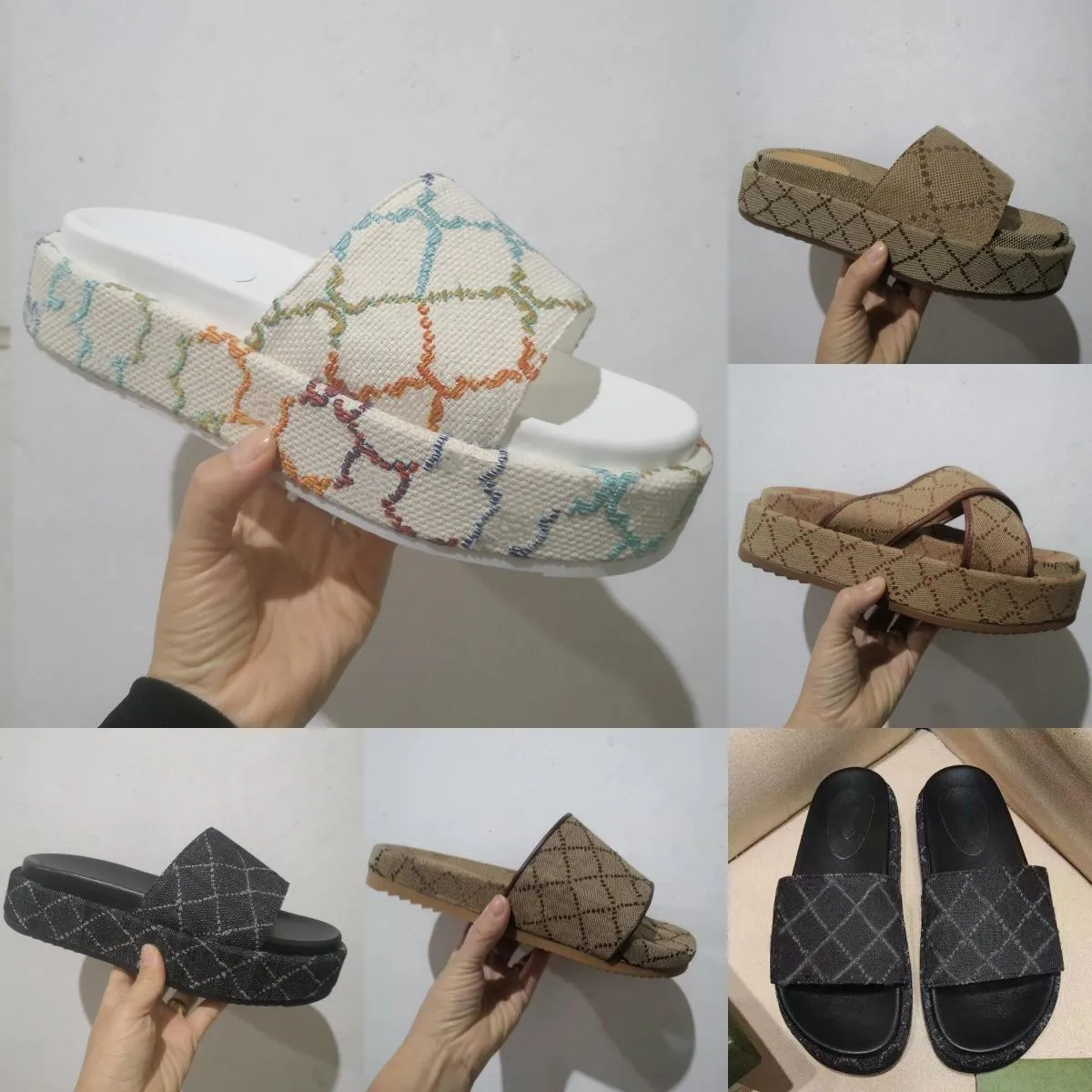 Designer Sandals Slides Slippers Flat Summer Slides Luxury Leather Loafers For Ladies Fashion Heightening Sliders Scuffs Sandal Slides Size 35 45 From Lullabyd 16.7 DHgate.Com